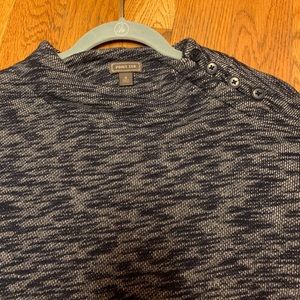 JCrew blue marled shirt